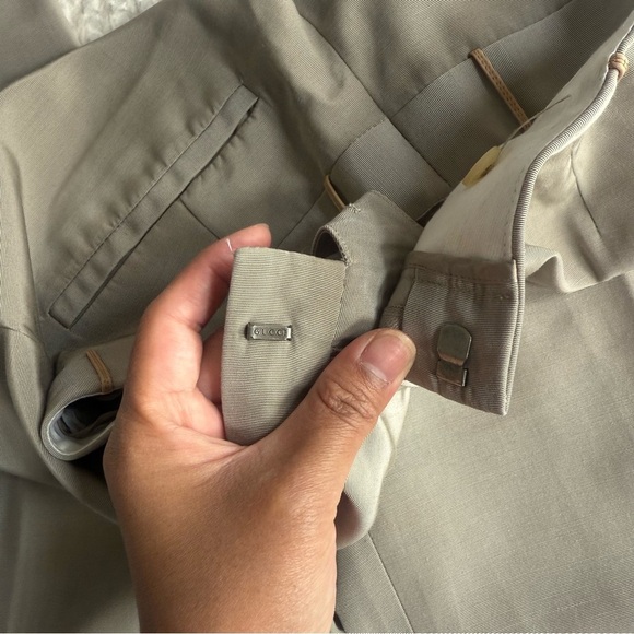 Gucci Elegant Beige Dress Pants/ Wide leg Pants - Picture 9 of 14